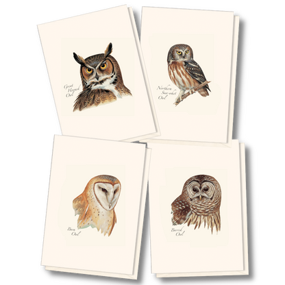 Peterson's Owl Assortment Notecard Set