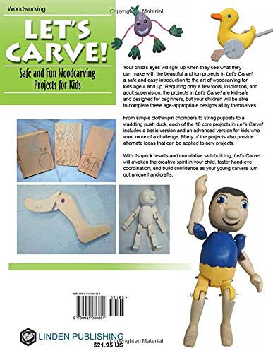 Let's Carve!: Safe and Fun Woodcarving Projects for Kids by Robin Edward Trudel