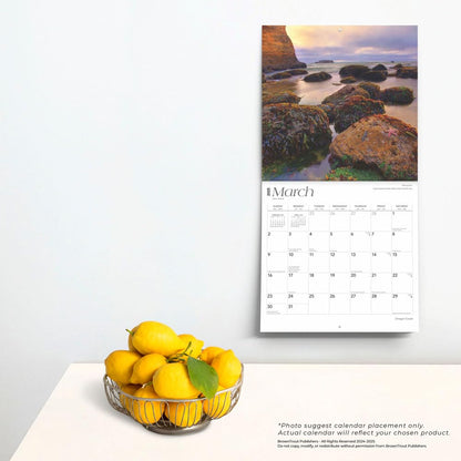 Oregon Coast 2025 Monthly Square Wall Calendar