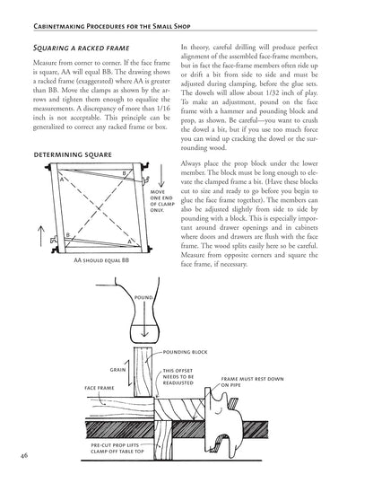 Cabinetmaking Procedures for the Small Shop by Kevin Fristad & John Ward