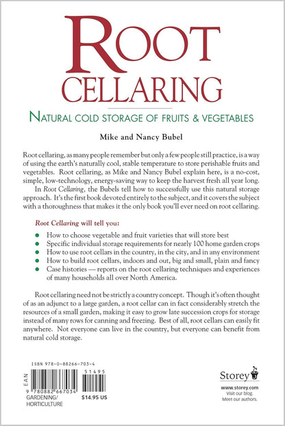 Root Cellaring: Natural Cold Storage of Fruits & Vegetables (Revised 2ND ed.): Bubel, Mike (Author) , Bubel, Nancy