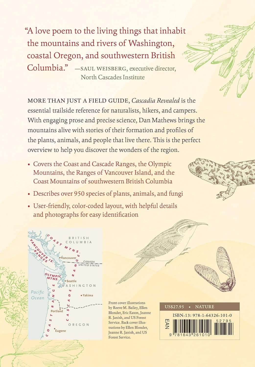 Cascadia Revealed: A Guide to the Plants, Animals, and Geology of the Pacific Northwest Mountains by Daniel Mathews