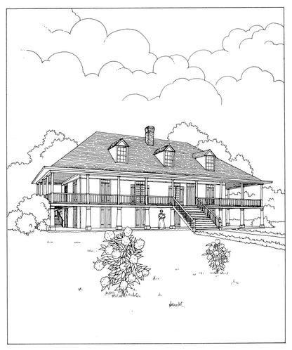 Creative Haven the American House Architecture Coloring Book by A.G.Smith