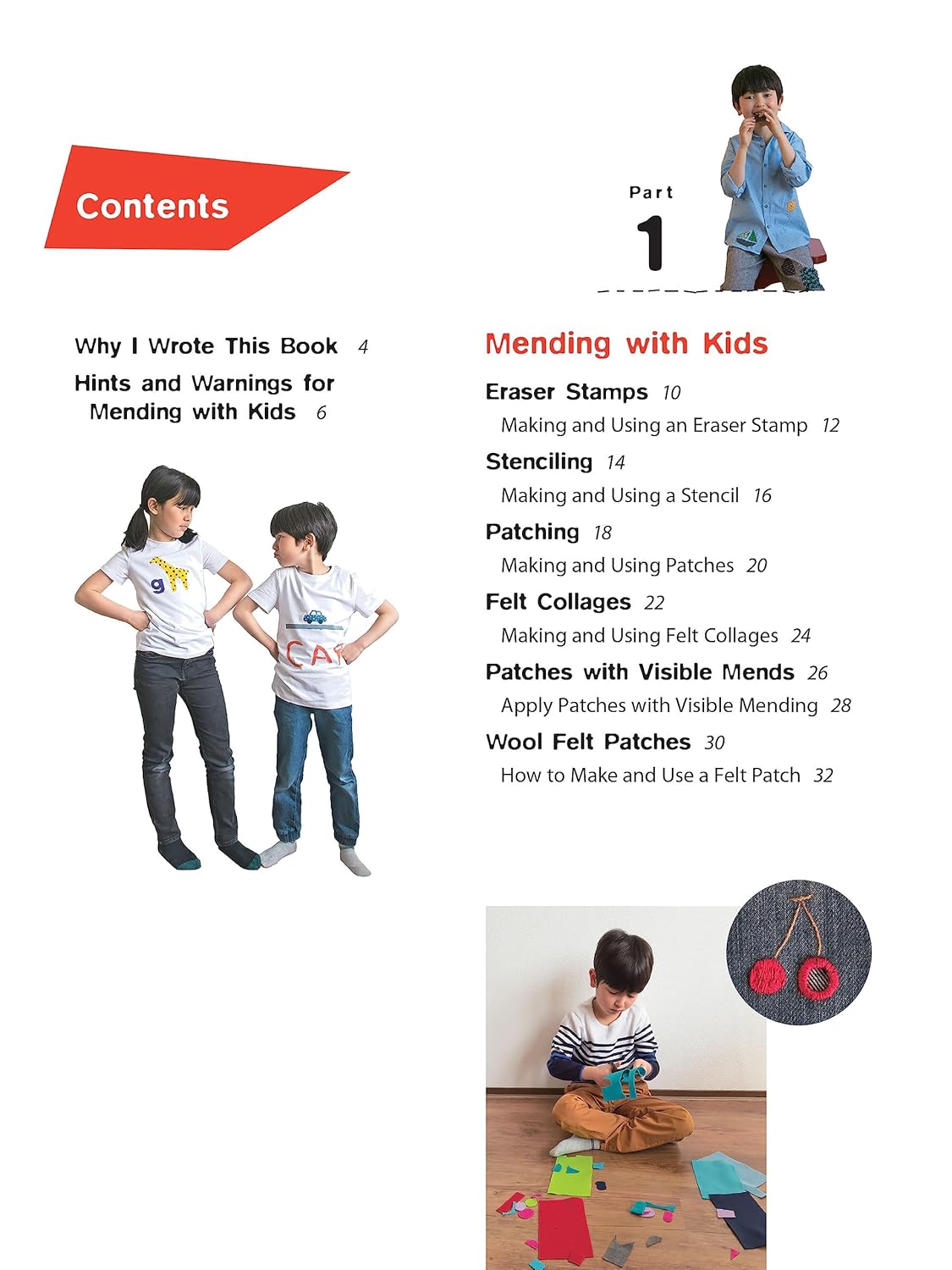 Mending with Kids: Patching, Painting, Sewing and Other Kid-Friendly Techniques by Nami Levy