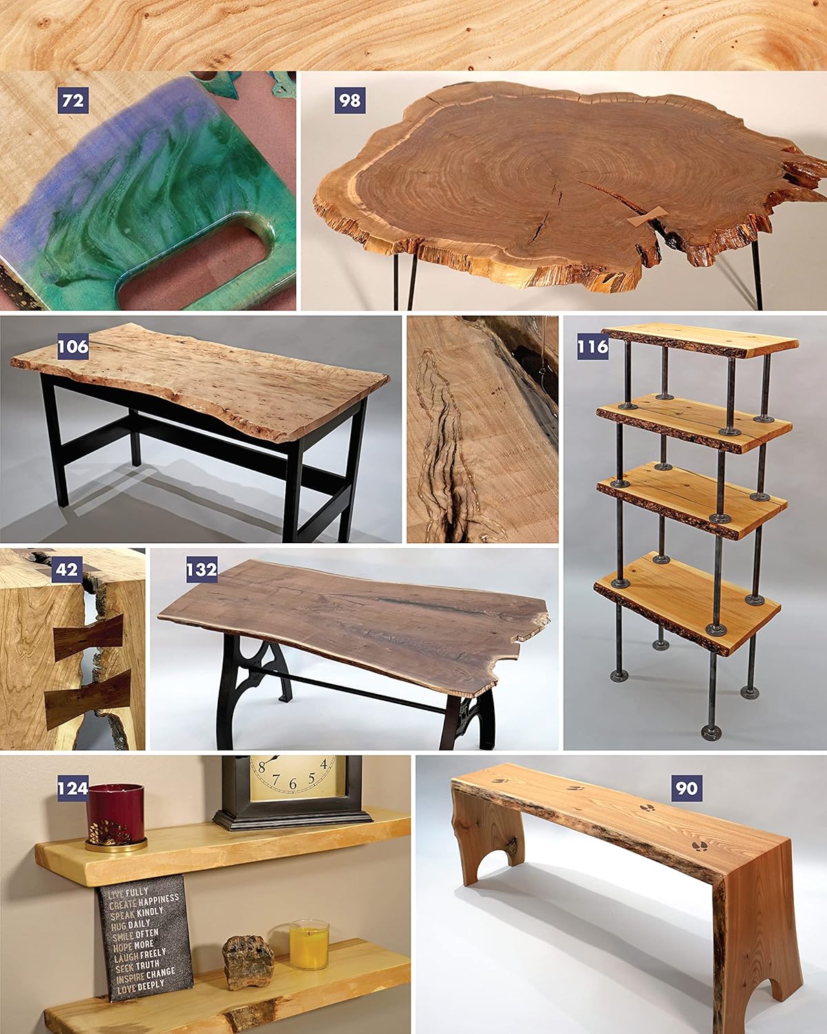 Woodworker's Guide to Live Edge Slabs: Transforming Trees Into Tables, Benches, Cutting Boards, and More by George Vondriska