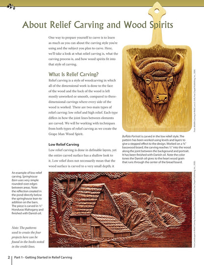 Relief Carving Wood Spirits (Revised) by Lora S Irish