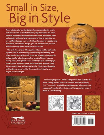 101 Artistic Relief Patterns for Woodcarvers, Woodburners & Crafters by Lora S Irish