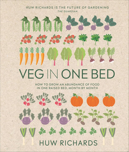 Veg in One Bed New Edition: How to Grow an Abundance of Food in One Raised Bed, Month by Month (2ND ed.) by Huw Richards