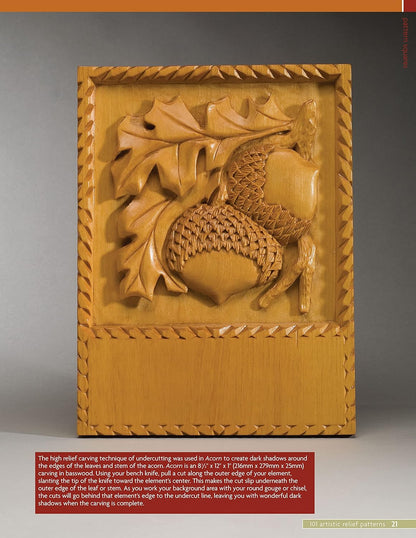 101 Artistic Relief Patterns for Woodcarvers, Woodburners & Crafters by Lora S Irish