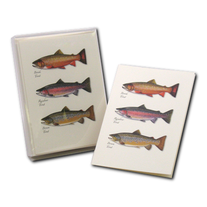 Trout Trio Notecard Set