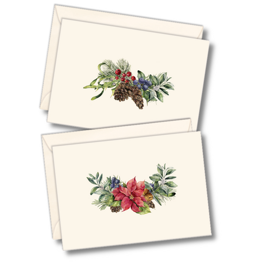 Holiday Greenery Assortment Notecard Set