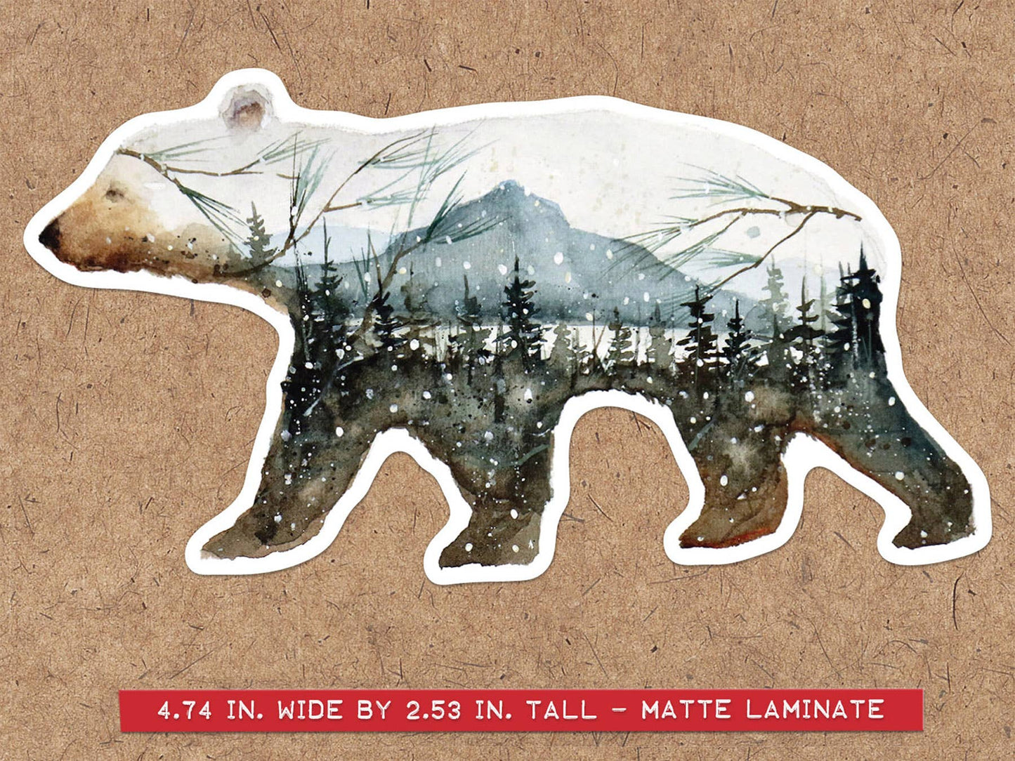 Sticker 'FOREST BEAR'-  Dean Crouser artist