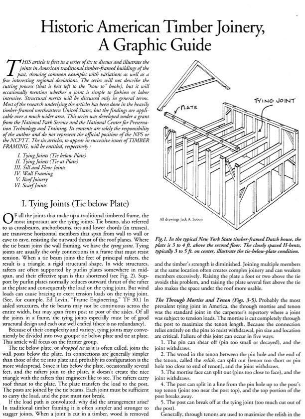 Historic American Timber Joinery: A Graphic Guide by Jack Sobon