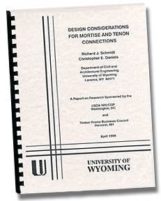 Design Considerations for Mortise and Tenon Connections