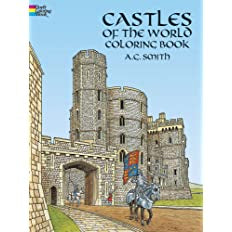 Castles of the World Coloring Book (Dover World History Coloring Books)